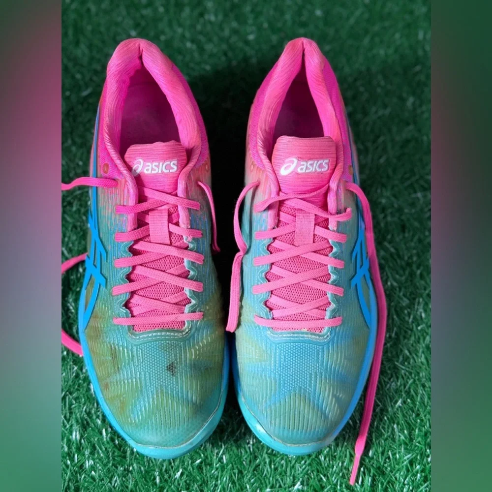 Asics Pink and Blue‎ Women’s Athletic Shoes Size 9